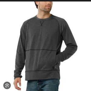 smartwool Active Reset Crew Sweatshirt in grey. Size M